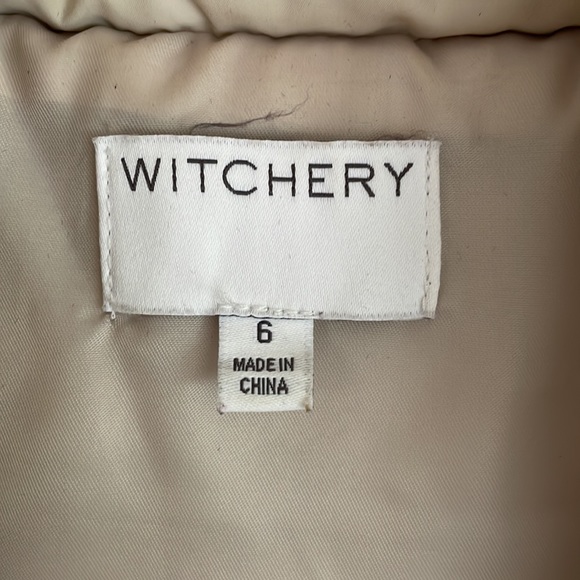 🌺 Witchery removable hood puffer vest size 6 - Picture 2 of 6